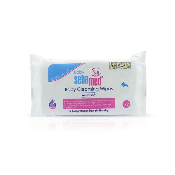 SEBAMED BABY CLEANSING WIPES EXTRA SOFT 72S