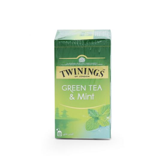 TWININGS GREEN TEA MINT 25S