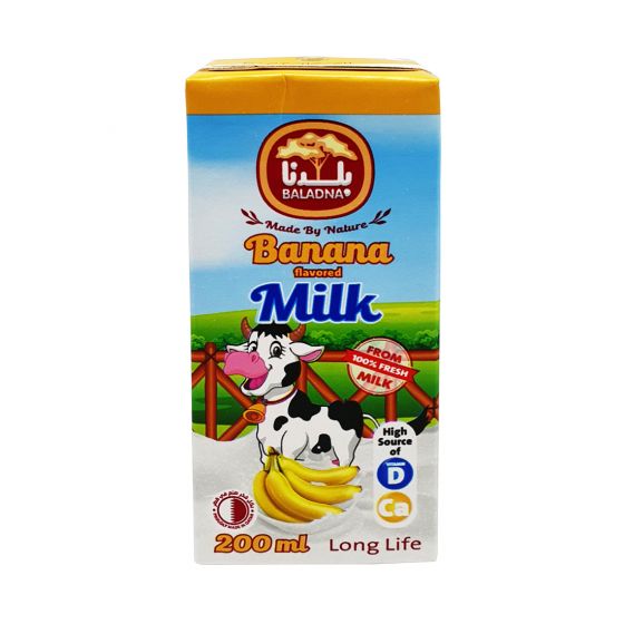 BALADNA FLAVORED BANANA UHT MILK 200ML