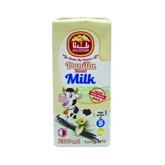 BALADNA FLAVORED VANILLA UHT MILK 200ML