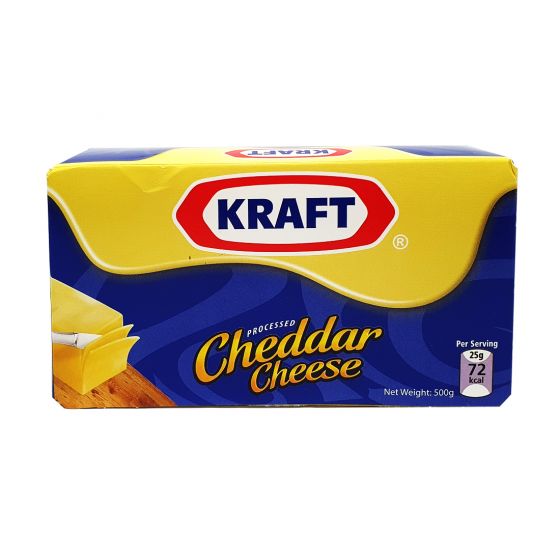 KRAFT CHEDDAR CHEESE PROCESSED 500GM