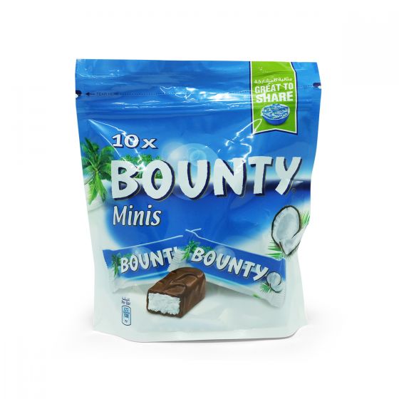 BOUNTY MINIS POUCH 285GM 10PCS