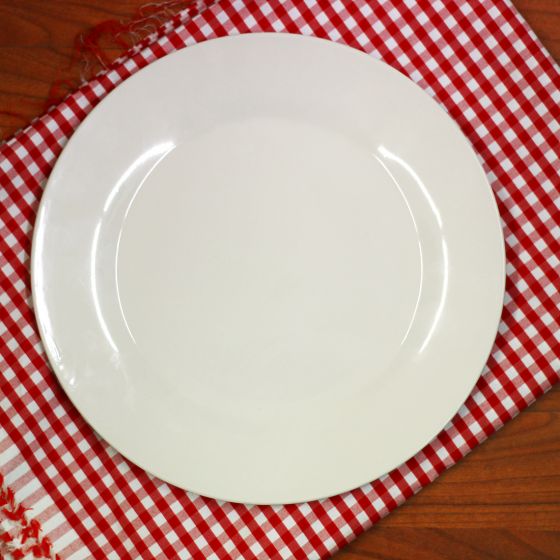 CERAMIC PLATE 10" 3029-1 PLAIN WHITE 2129-3